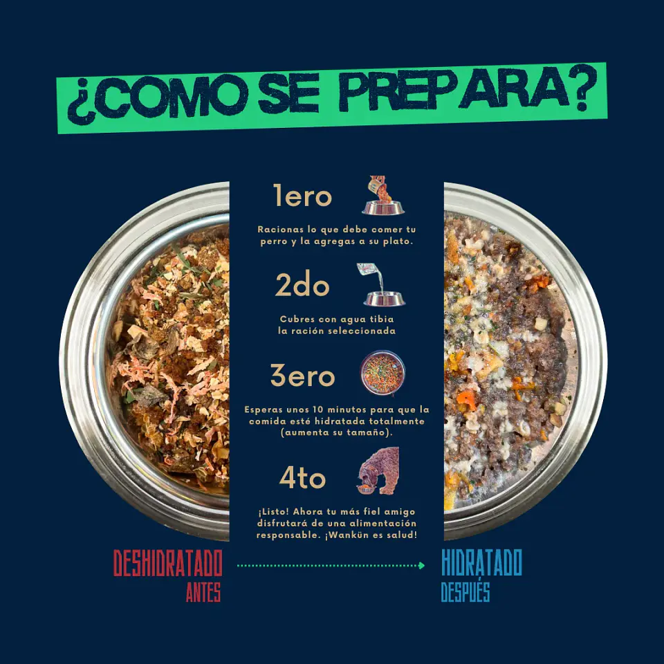 Wankün Alimento Natural para Perros 100 g 10