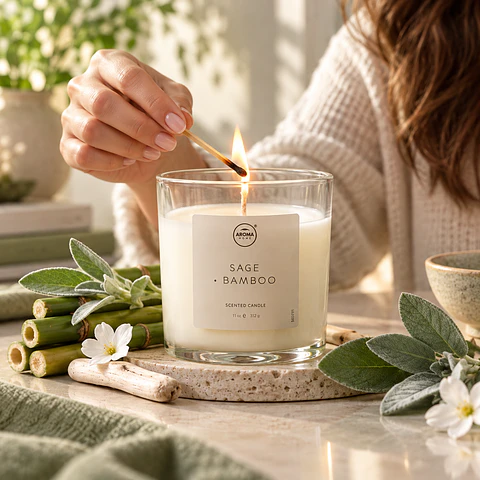 Aroma Home Vela Sage & Bamboo 150 g