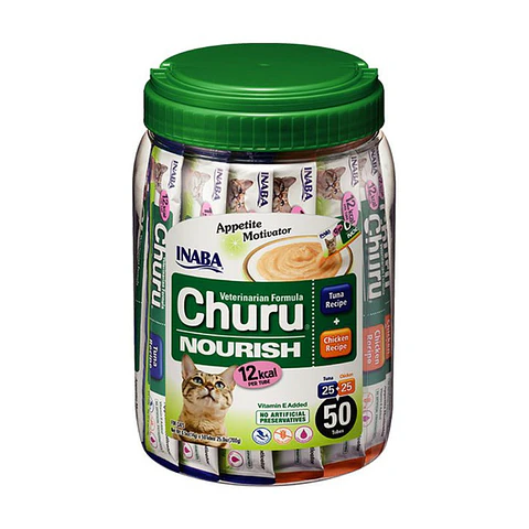 Inaba Churu Vet Nourish para Gatos · 50 Tubos / 700 g