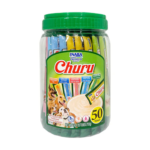 Inaba Churu Dog Variedades de Pollo · 50 Tubos / 700 g