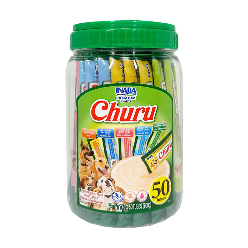 Inaba Churu Dog Variedades de Pollo · 50 Tubos / 700 g 1