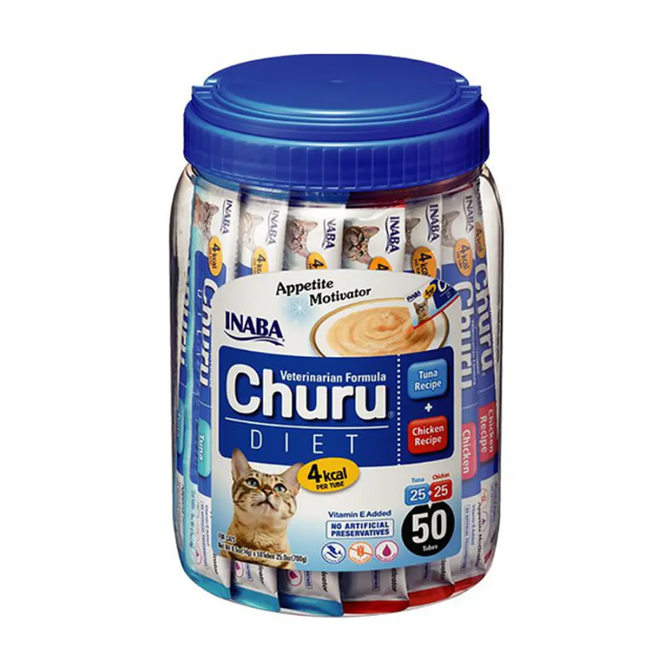 Inaba Churu Vet Diet para Gatos · 50 Tubos / 700 g 1