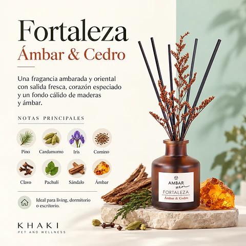 Difusor de Varillas Zen Ámbar y Cedro 40 ml