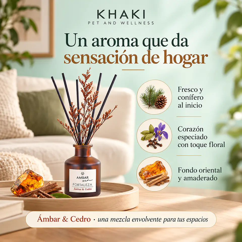 Difusor de Varillas Zen Ámbar y Cedro 40 ml 4