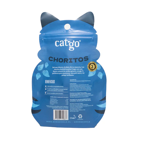 Snack para gatos Choritos Catgo 50 g