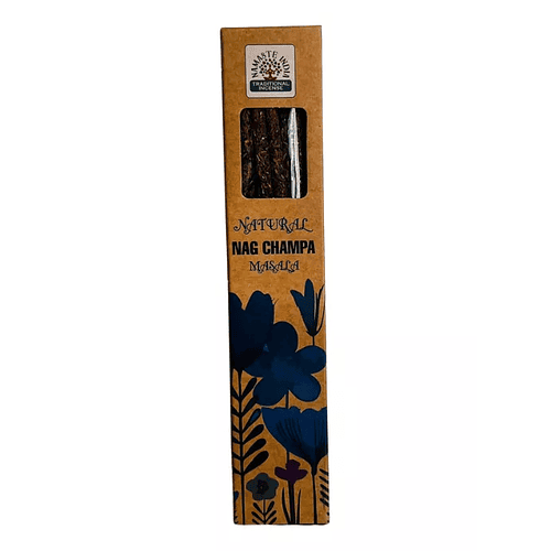 Nag Champa Blanca Incienso Natural Organico - Namaste India - 1 un