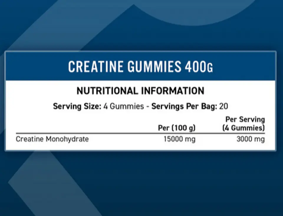 Creatine monohydrate gummies 80 und 4