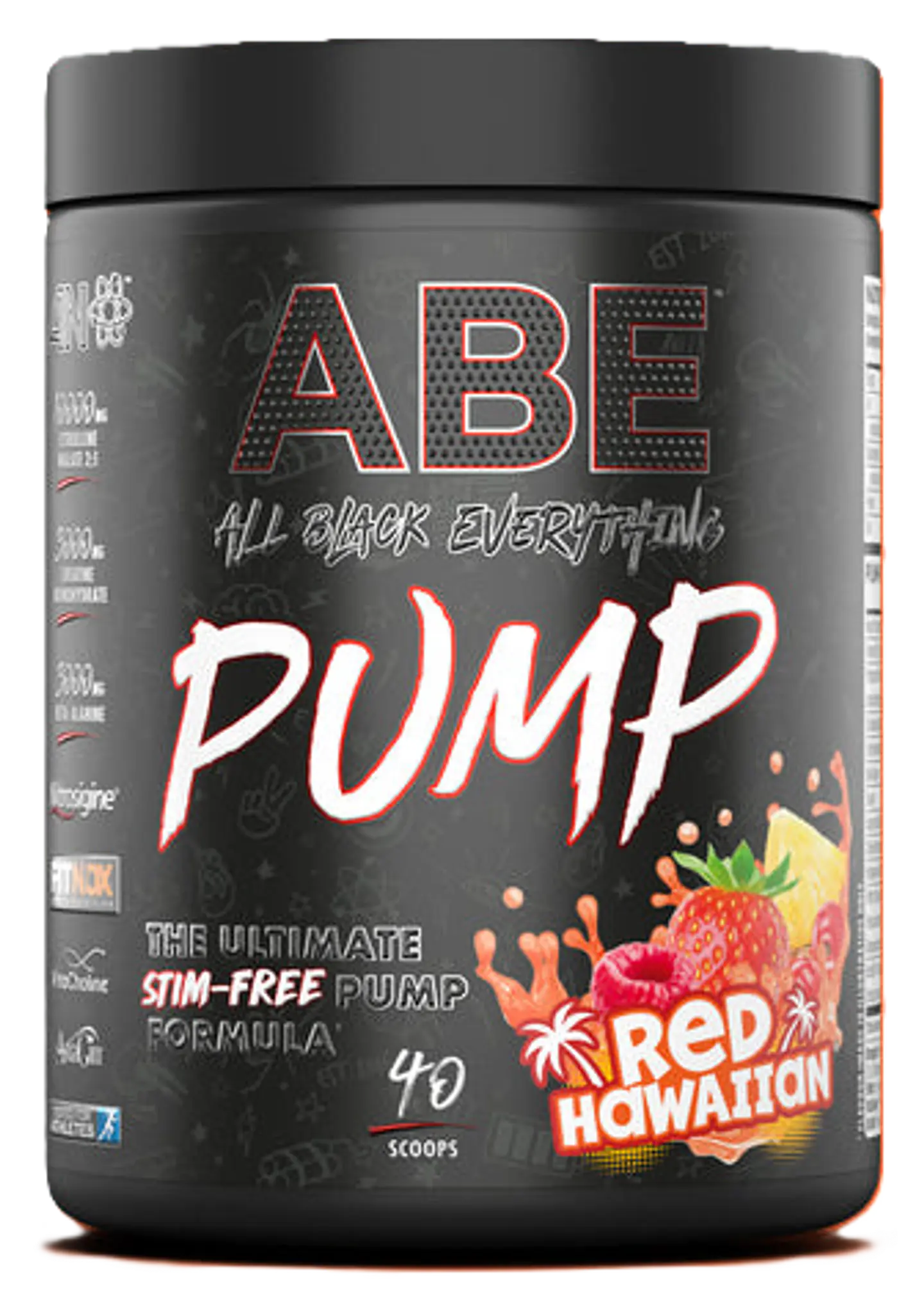 ABE Pump 500gr zero stim pre workout 3