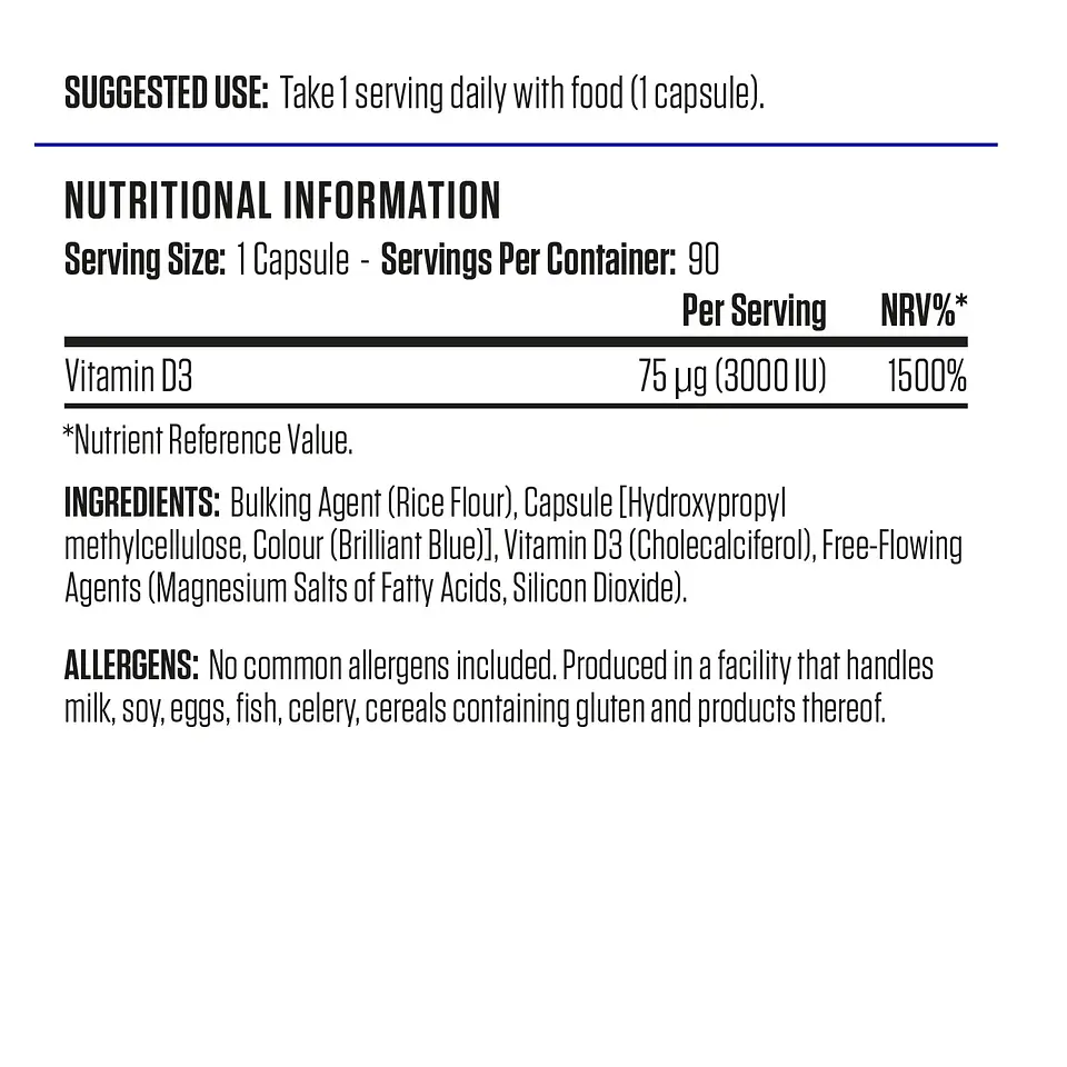 Vitamin D 90 cápsulas 2