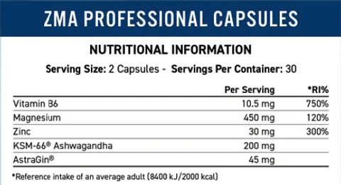 ZMA pro 90 cápsulas