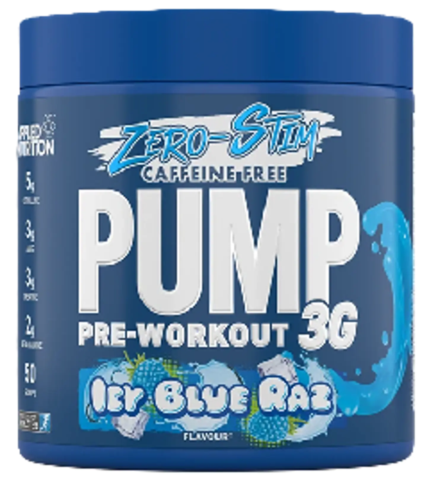Pump 3G zero stim caffeine free pre-workout 375g 1