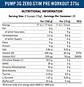 Pump 3G zero stim caffeine free pre-workout 375g - Thumbnail 5