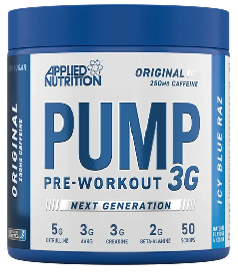 Pump 3G zero stim caffeine free pre-workout 375g 4