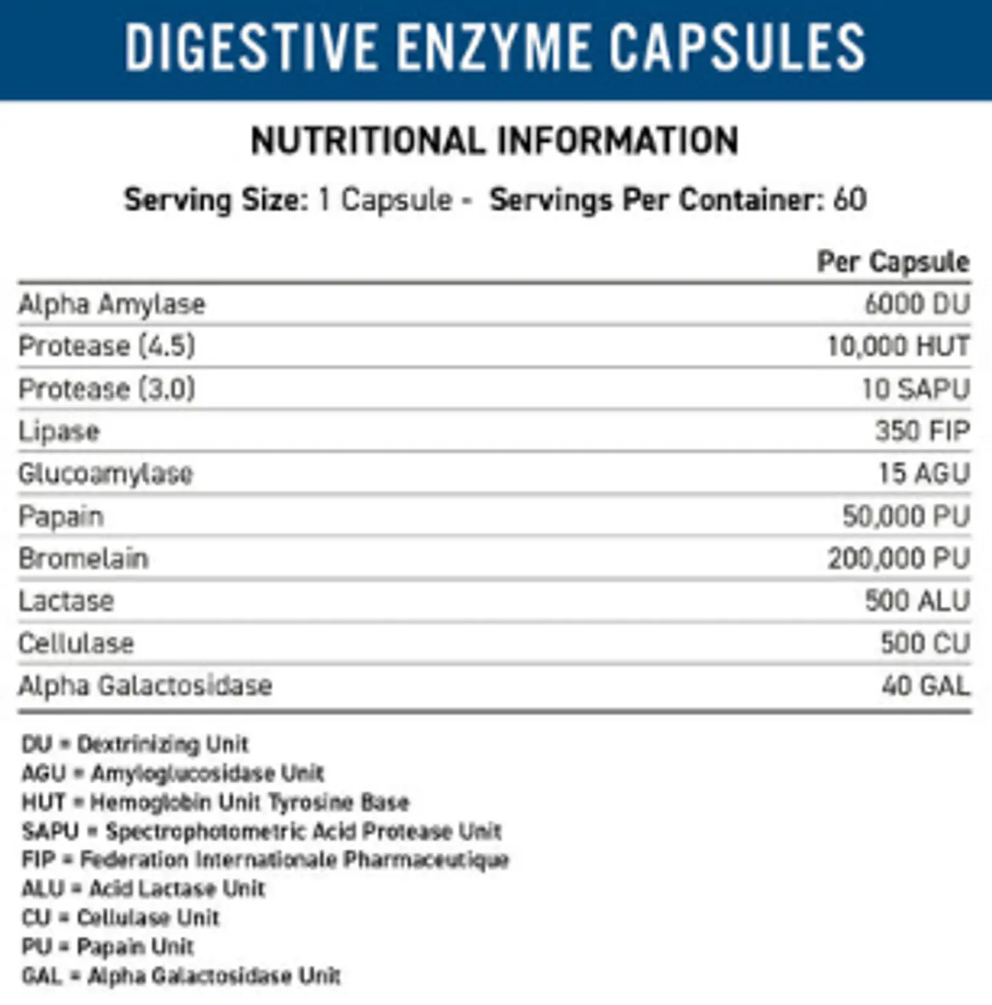 Digestive enzyme 60 cápsulas 2