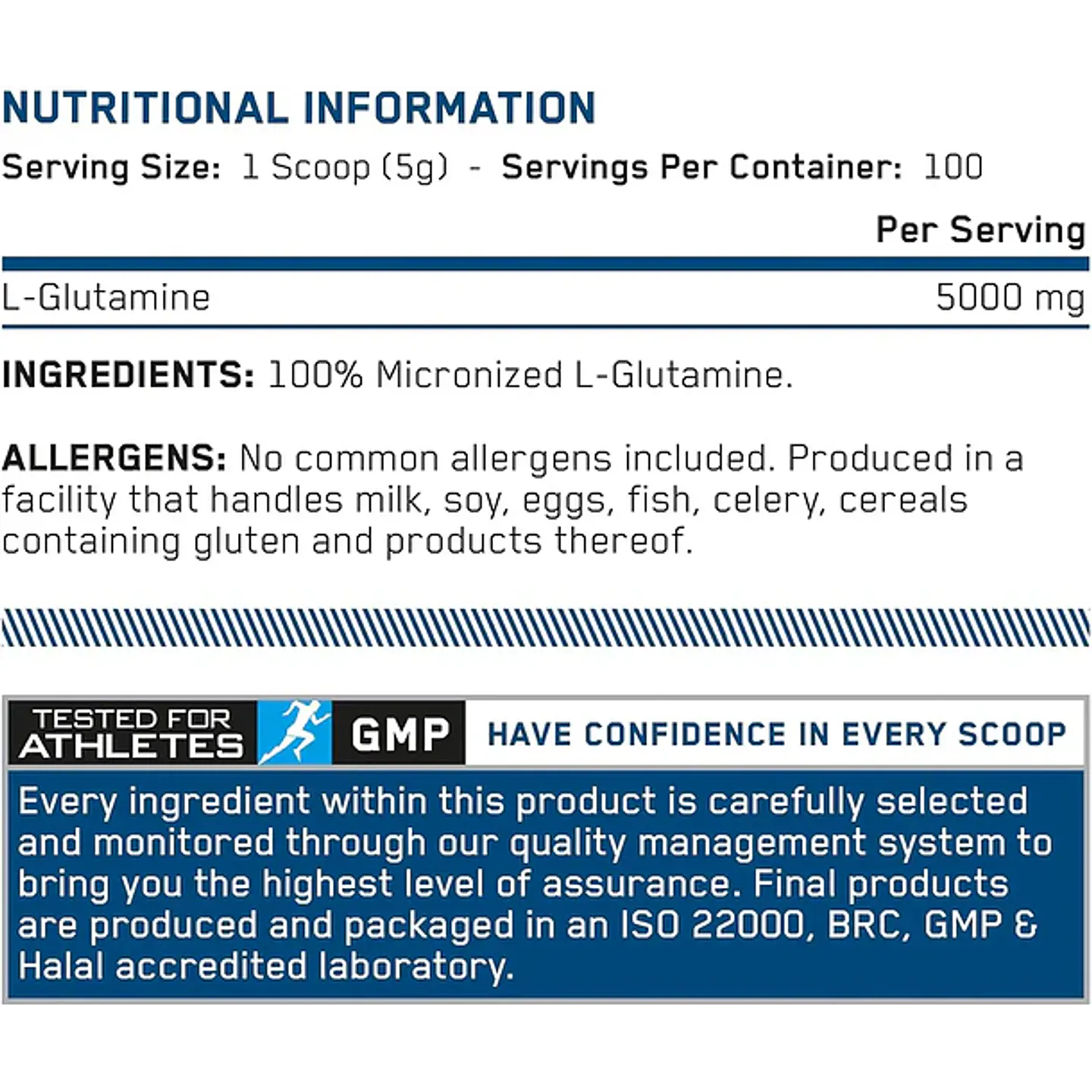 L'glutamine micronized 500gr 2