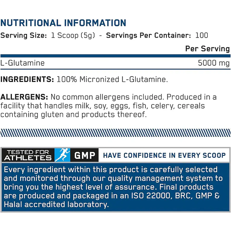 L'glutamine micronized 500gr 2
