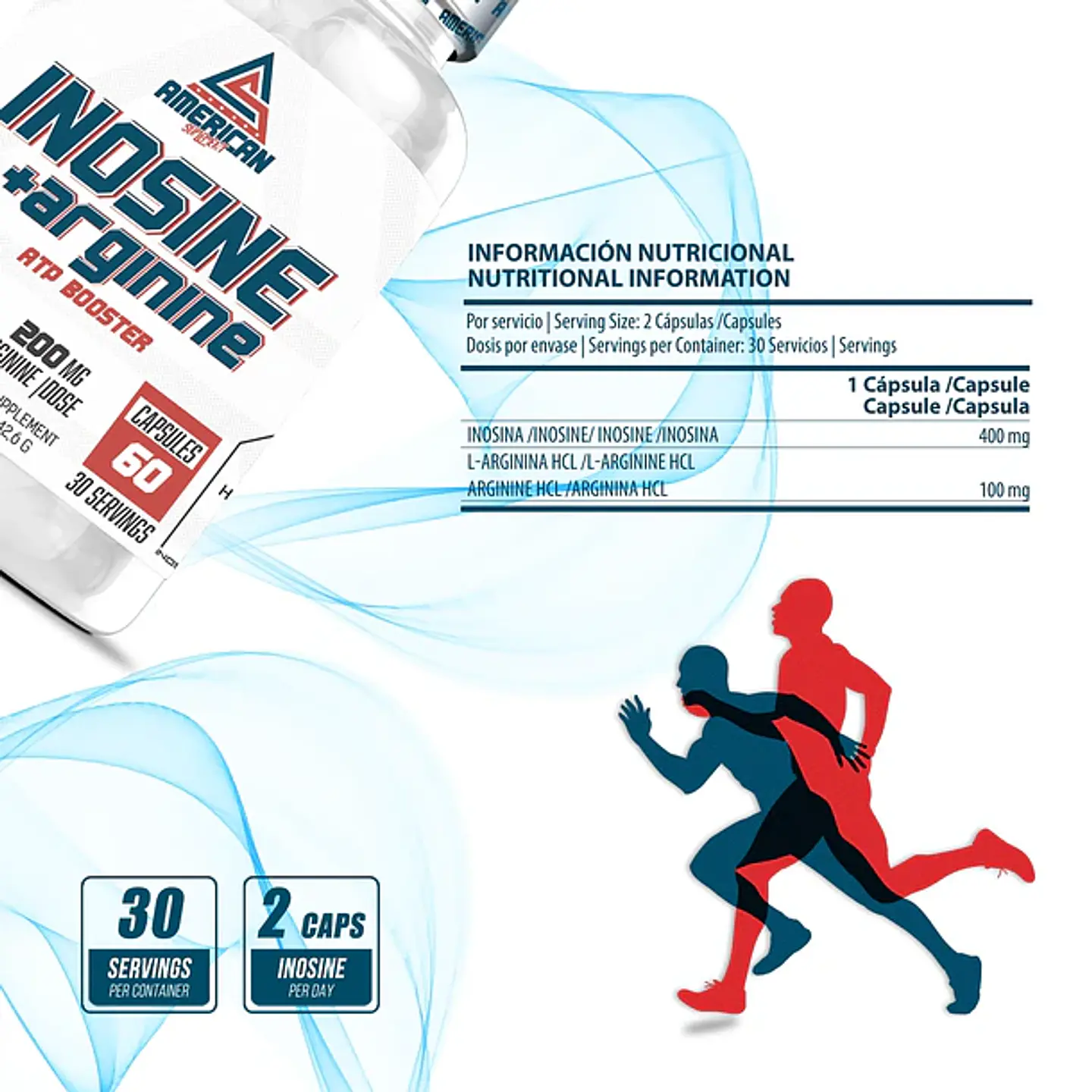 Inosina com arginina ATP Booster 2