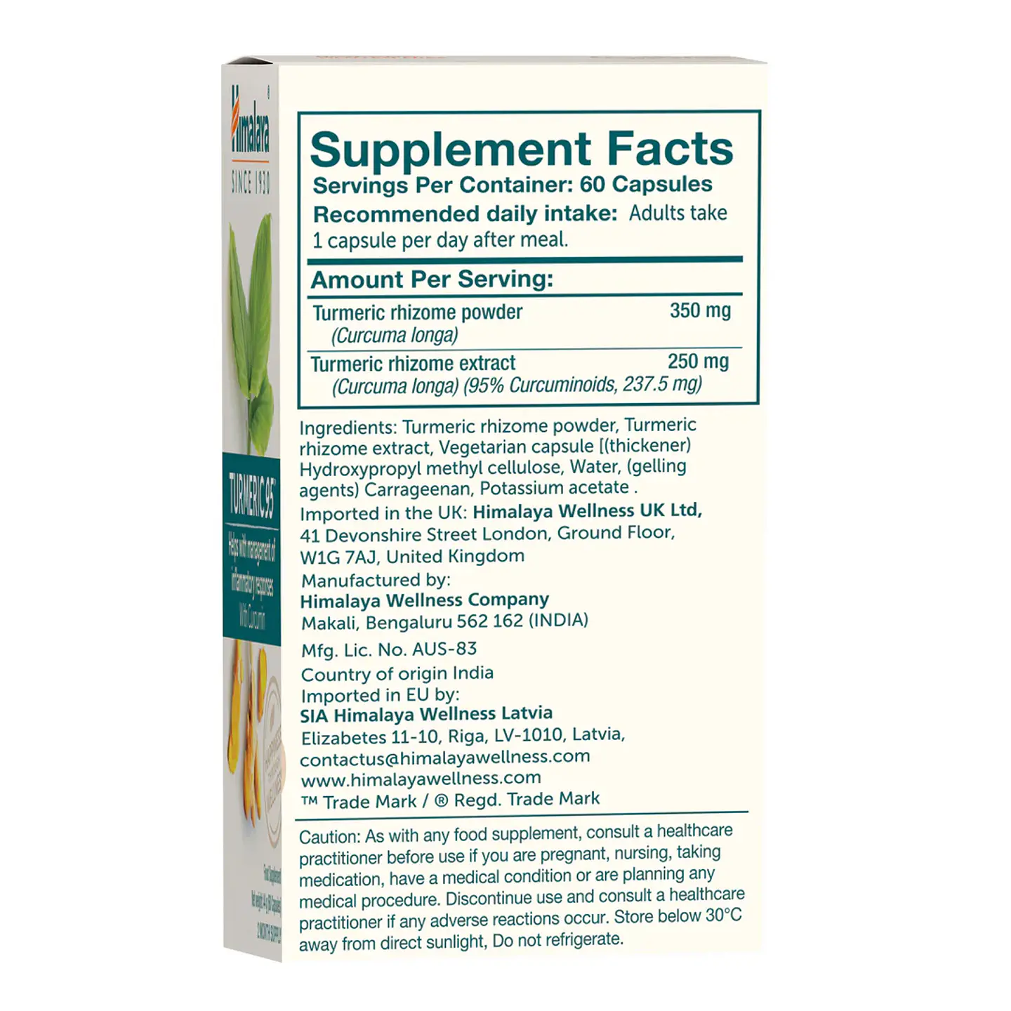 Himalaya turmeric 95 (curcuma) 2