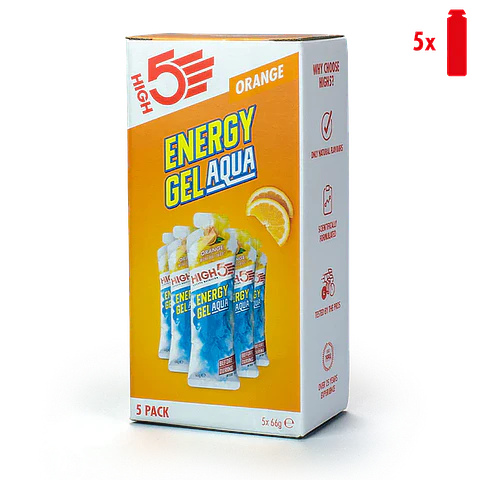 Gel energético aqua 5 Pack laranja