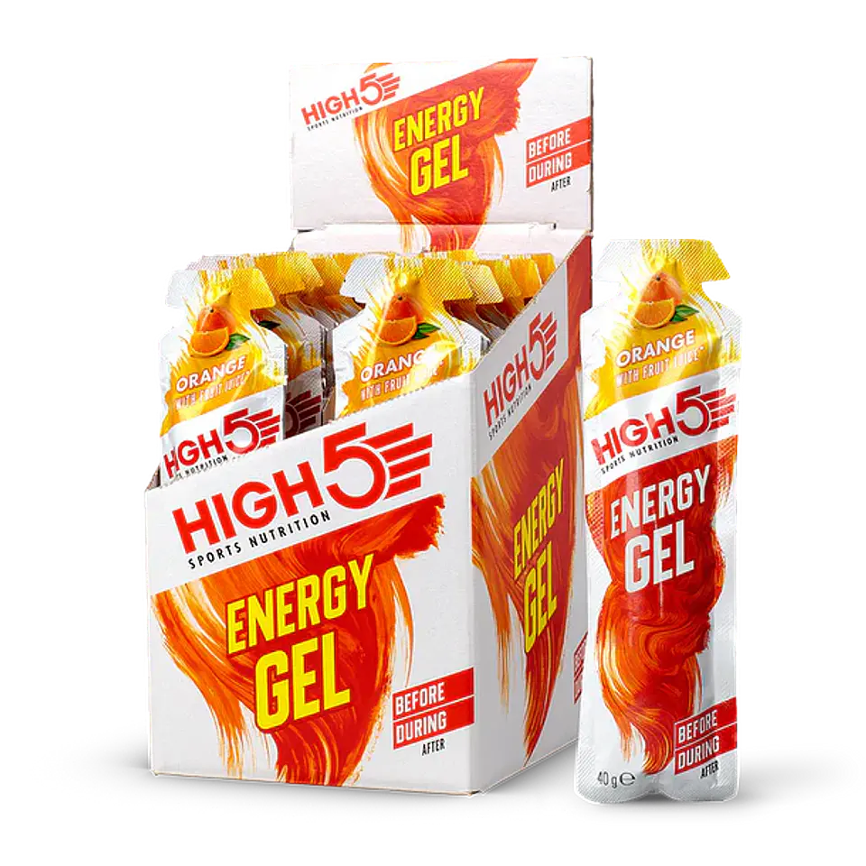 Energy gel 20 x 40gr pack (short dated) laranja 1