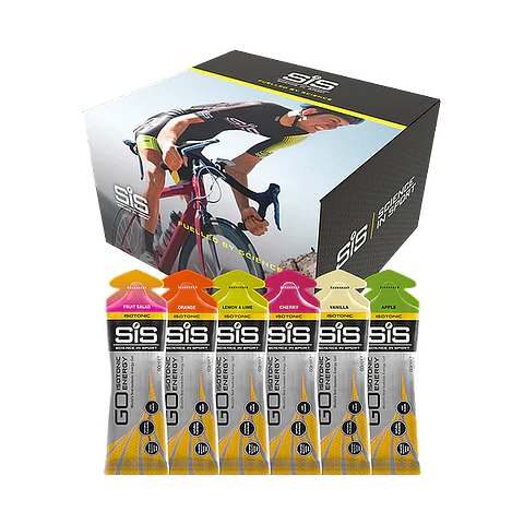 GO isotonic energy gels mixed