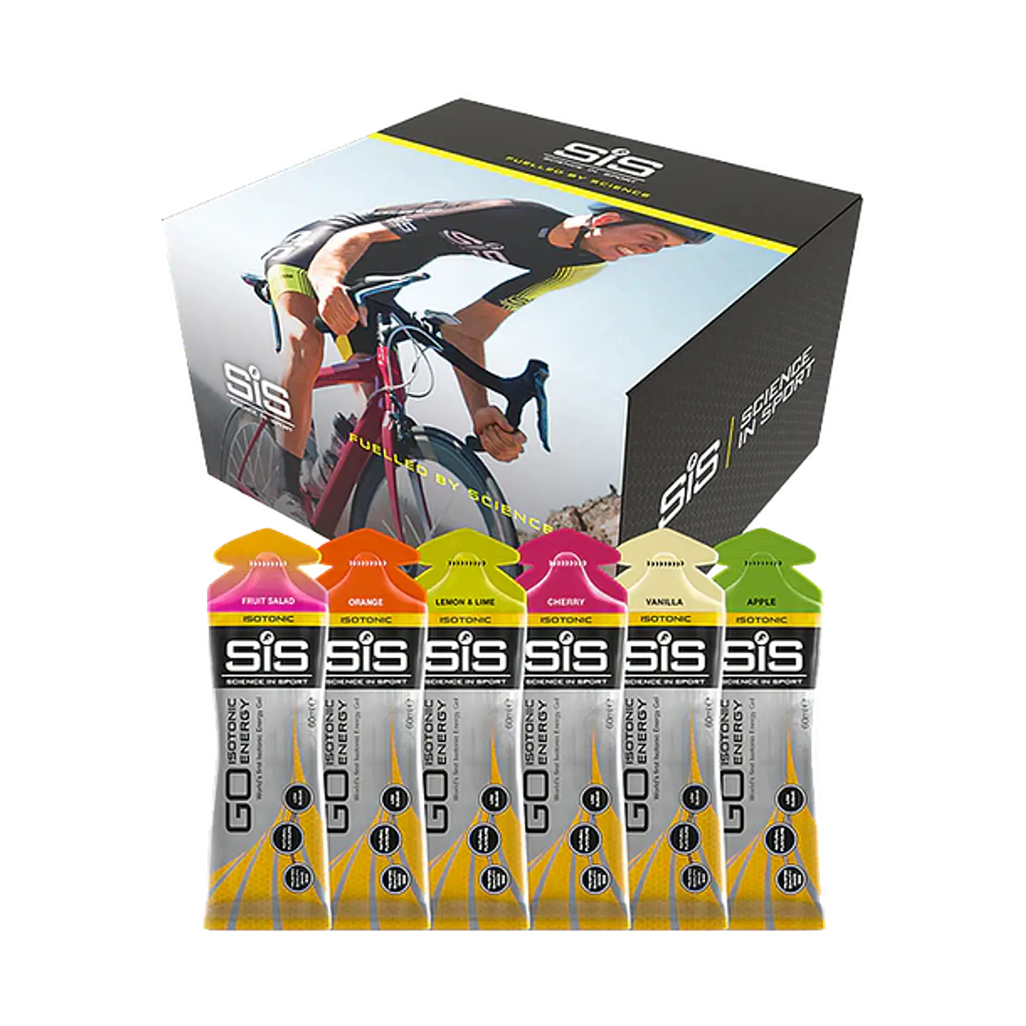 GO isotonic energy gels mixed 1