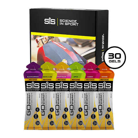 GO isotonic energy gels mixed