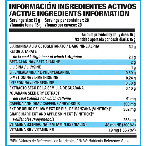 Prework cell 300gr laranja mirtilo