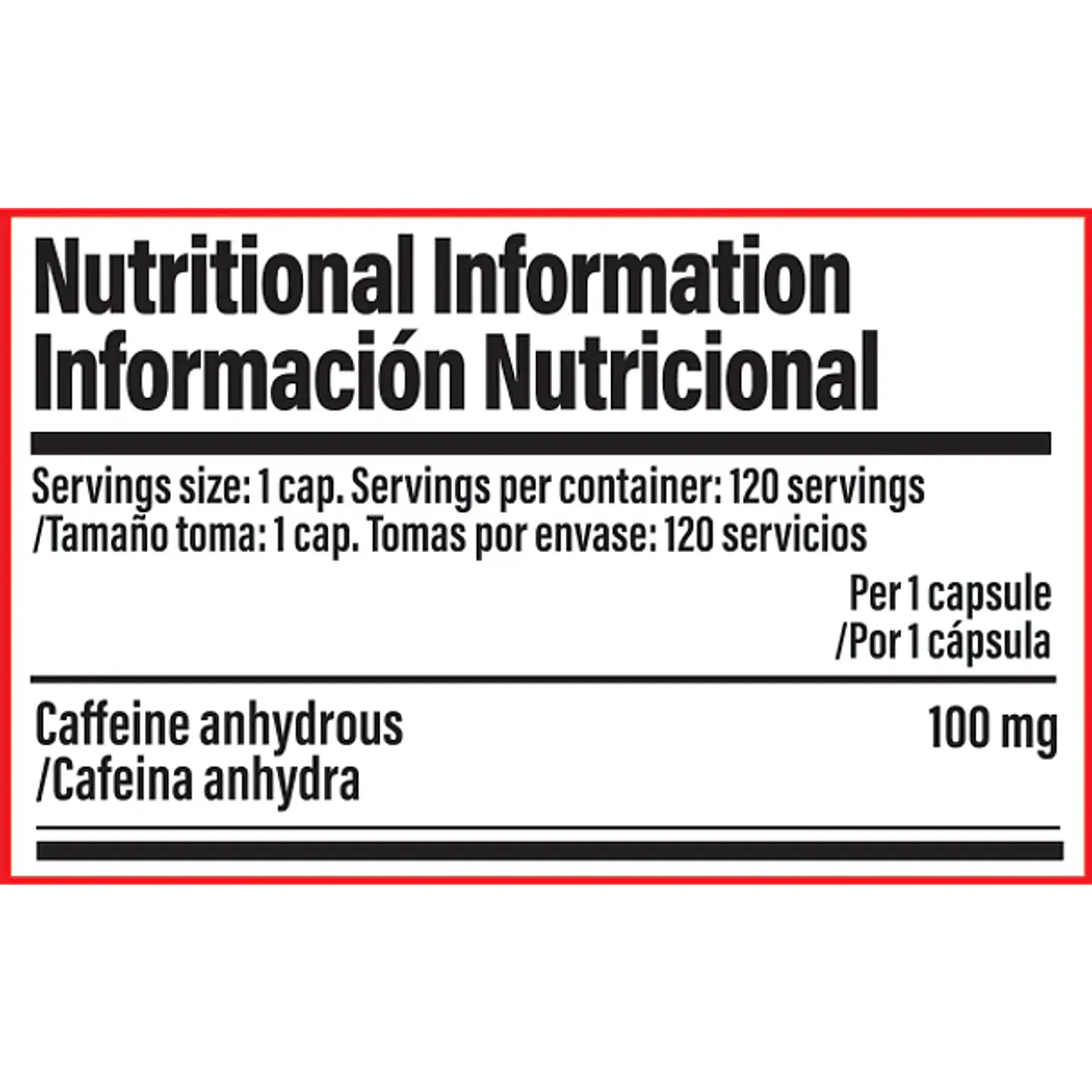 Caffeine core 120 caps 2