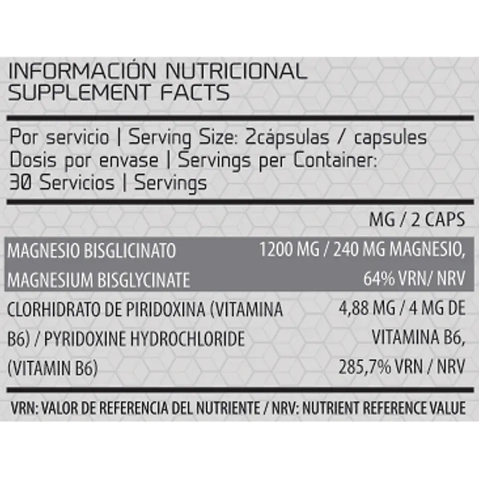 Magnesium bisglycinate 60 caps 2