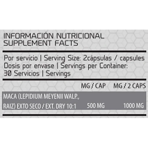 Maca extract 60 caps.