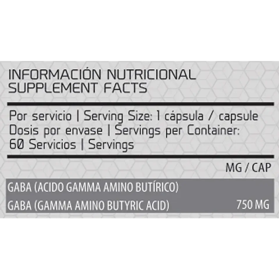Gaba 750, 60 cápsulas. 2