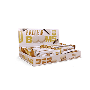 Protein Booms White Choco 10 sacos x 3 BOOMS de 18g/unidade (540g)