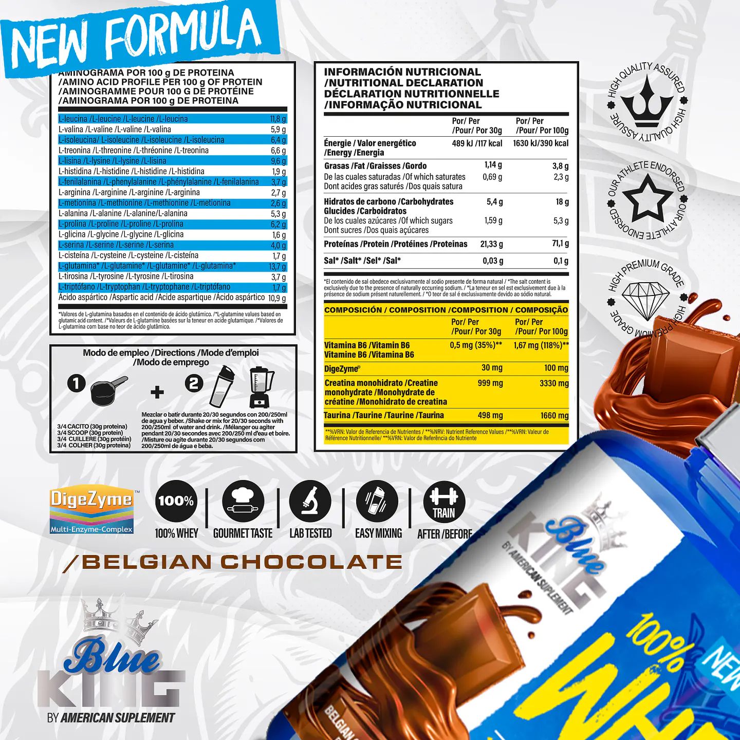 Blue King 100% Whey Protein 2