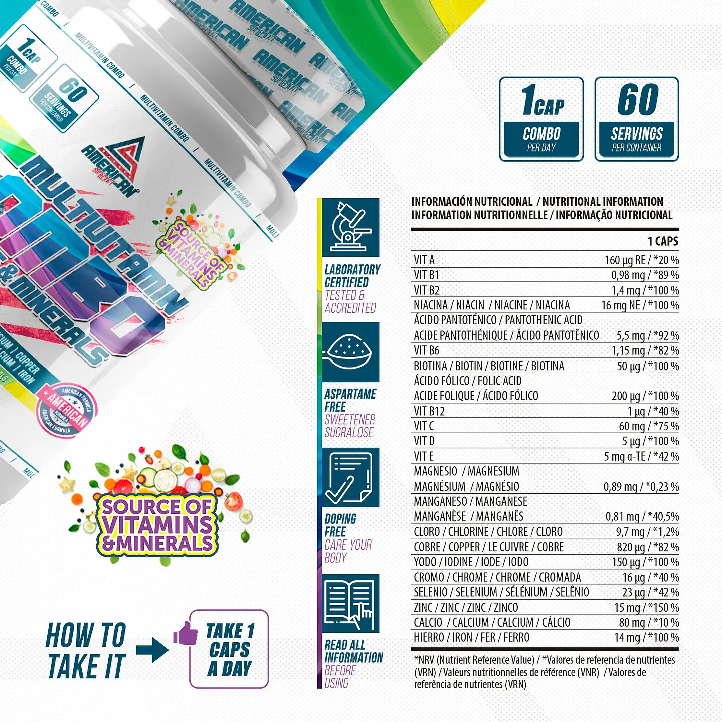 Multivitamin combo vitaminas e minerais 2