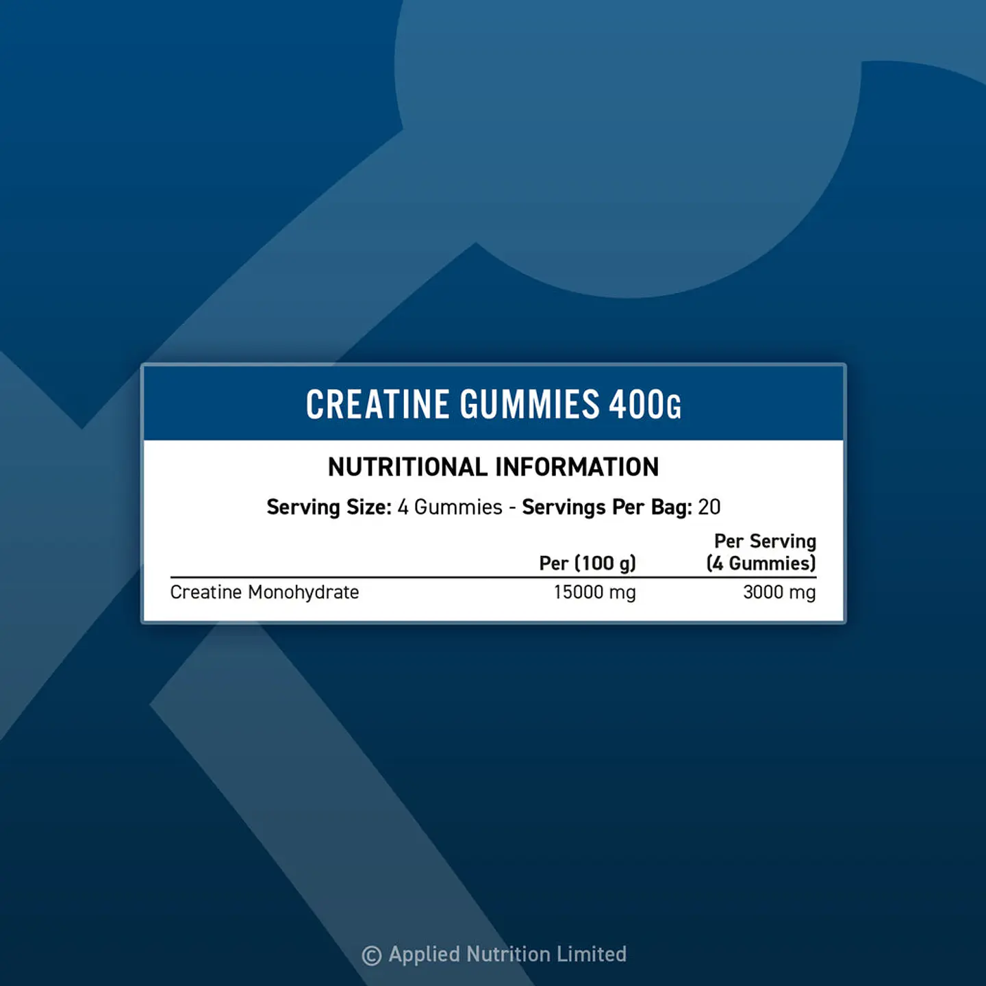 Creatine monohydrate gummies 80 und 4