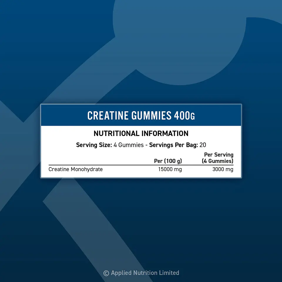 Creatine monohydrate gummies 80 und 4