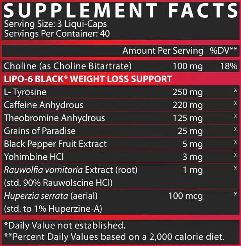 Lipo 6 black 60 cápsulas 2