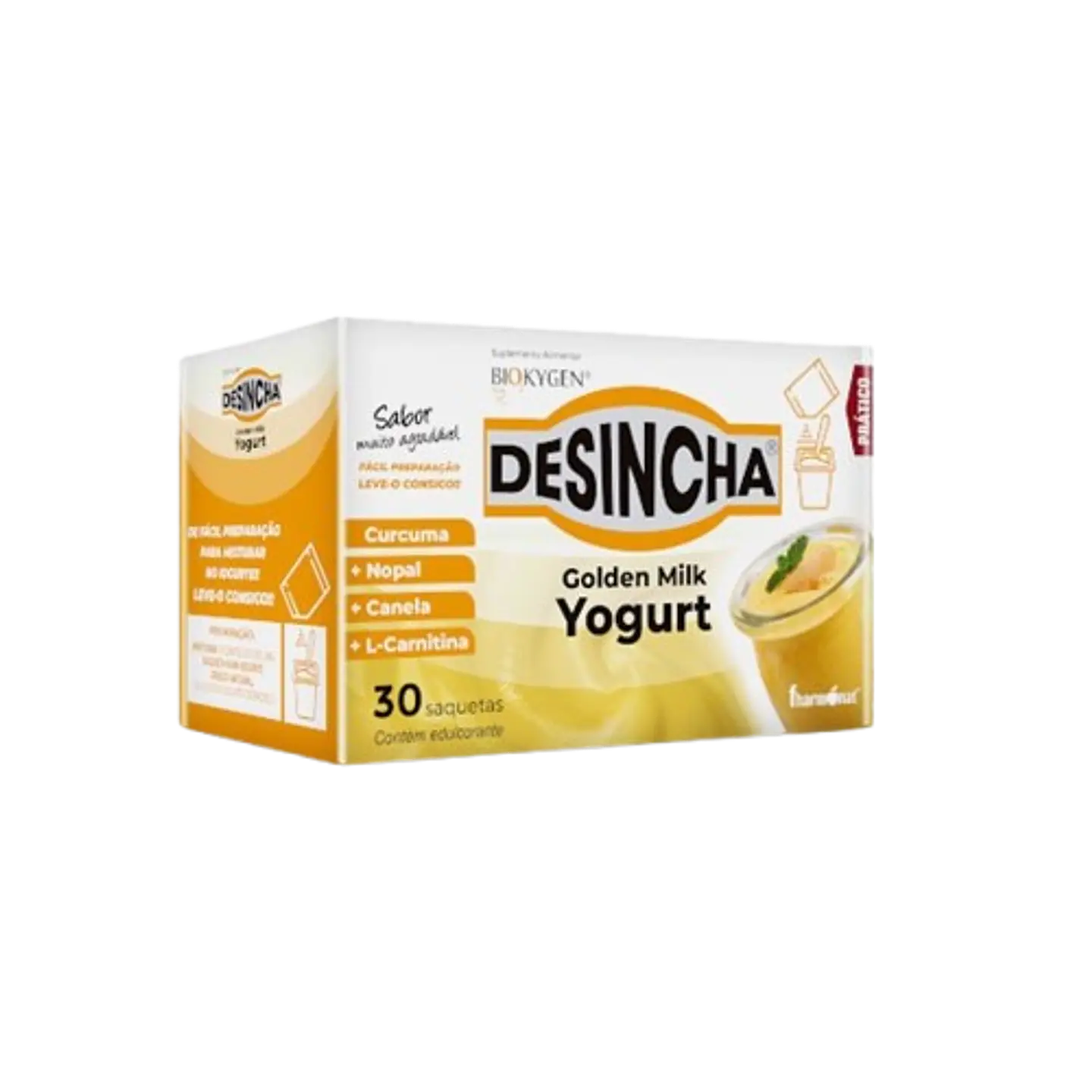 BIOKYGEN DESINCHA GOLDEN MILK YOGURT  30 SAQUETAS 1