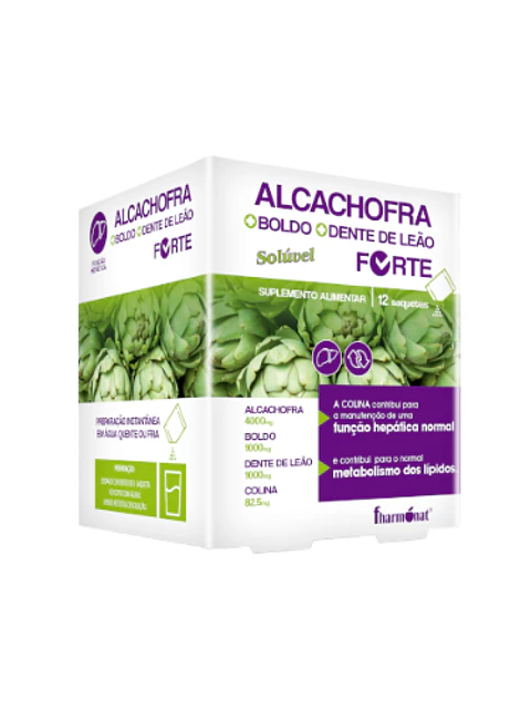 ALCACHOFRA + BOLDO + DENTE DE LEÃO FORTE 12 SAQUETAS