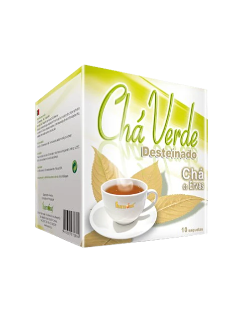 Chá verde desteinado saquetas