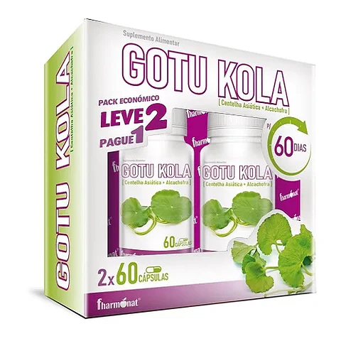 Gotu Kola 60 Cápsulas Pague 1 Leve 2 