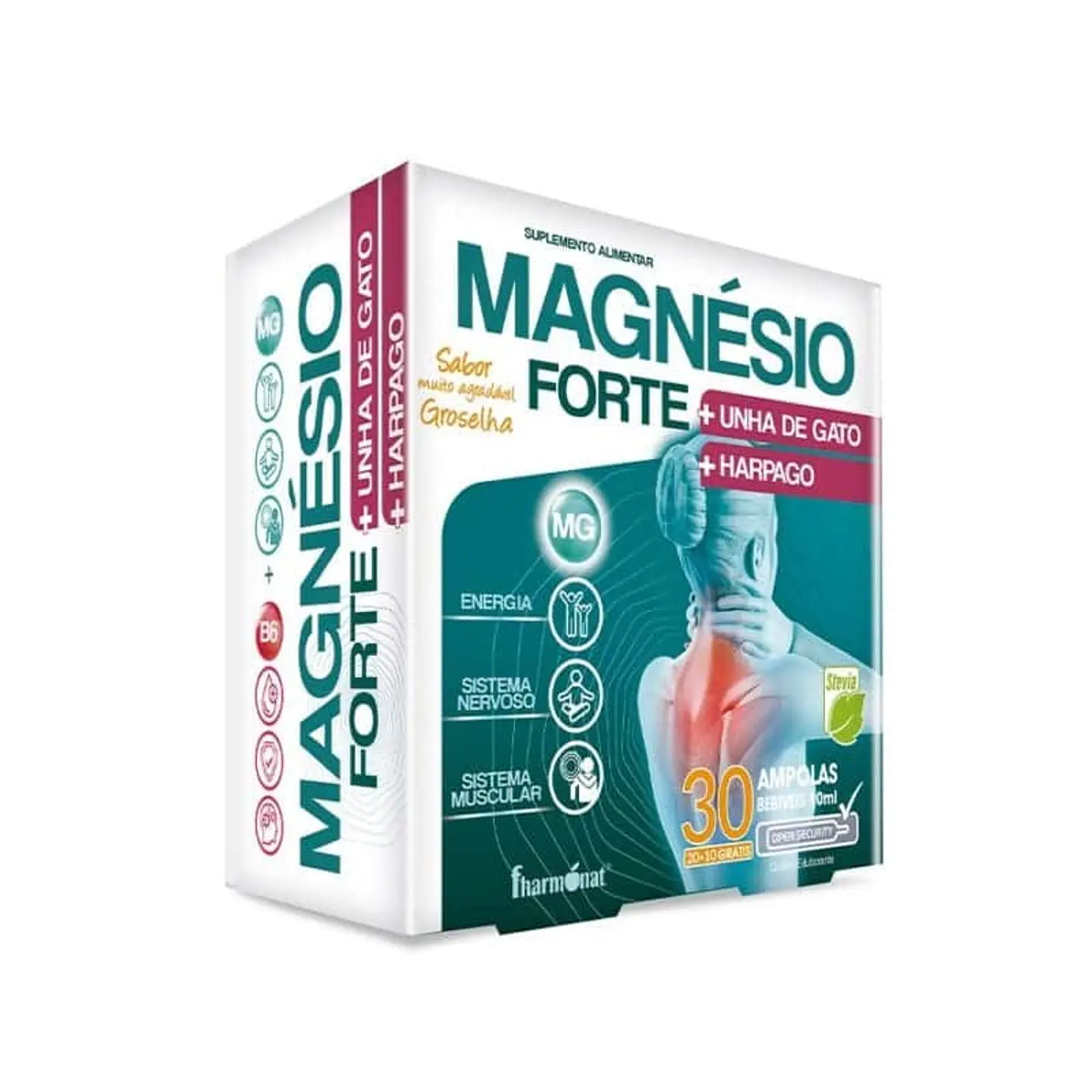 Magnésio Forte + Unha de Gato + Harpago 30 Ampolas Fharmonat 1