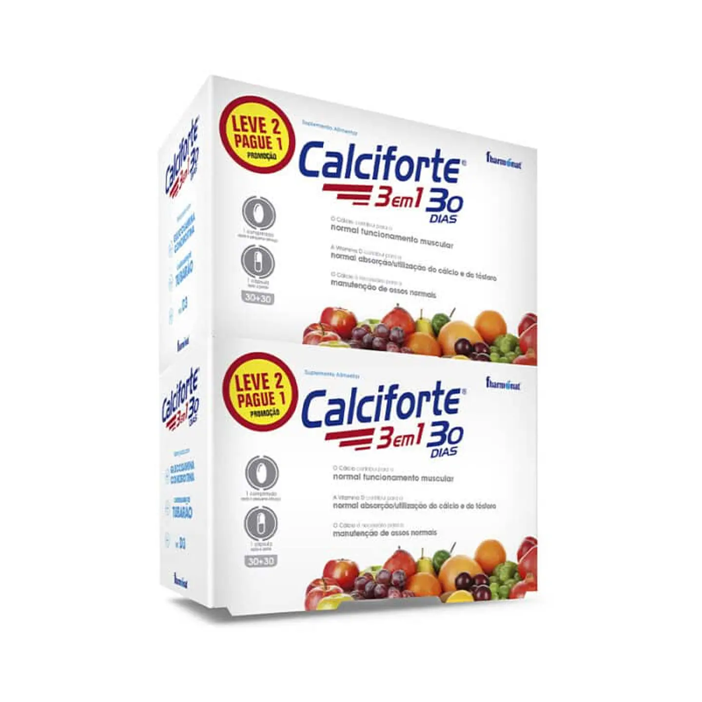 Calciforte 3 em 1 30+30 Cápsulas 1
