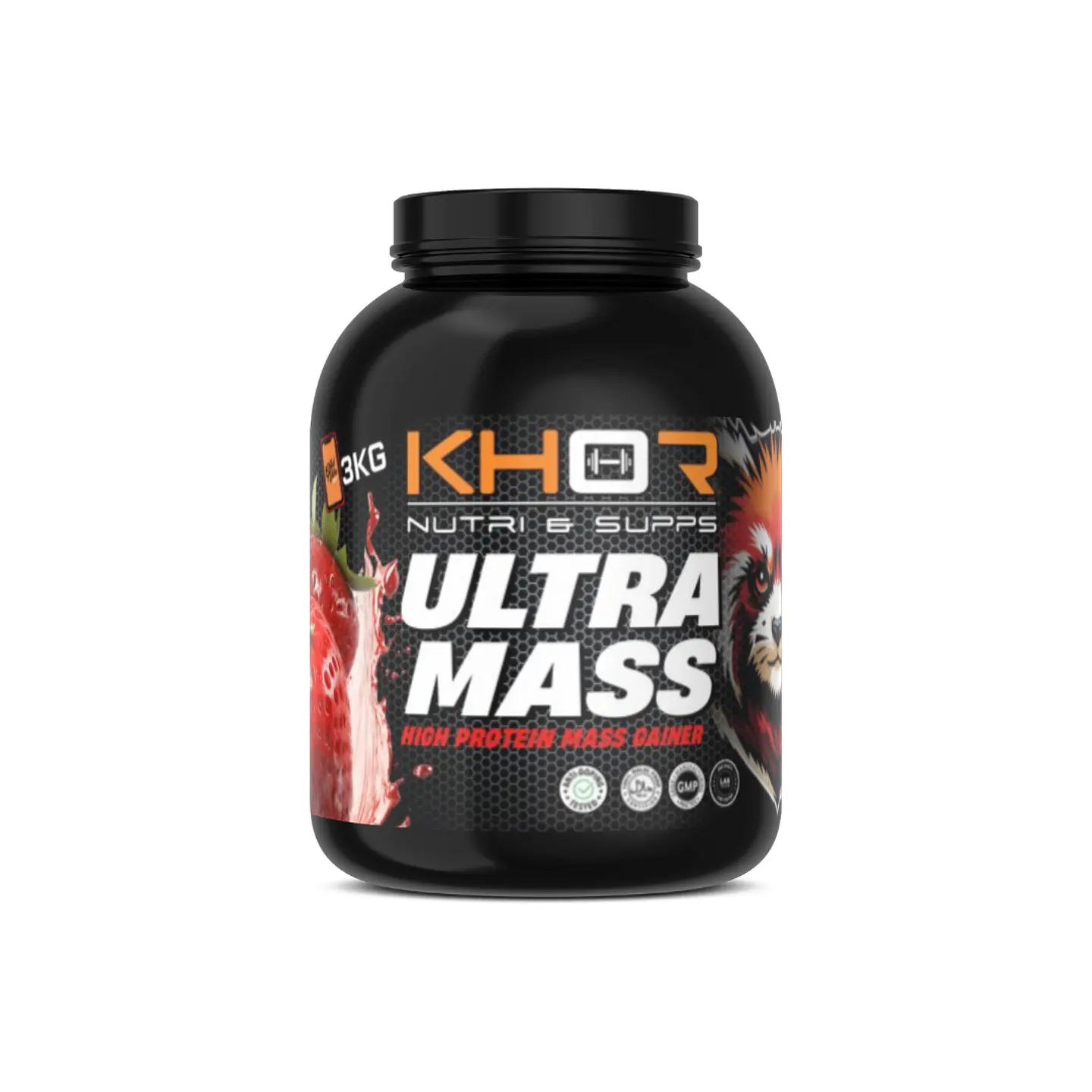 Khor Ultra Mass Gainner 3kg Morango 1