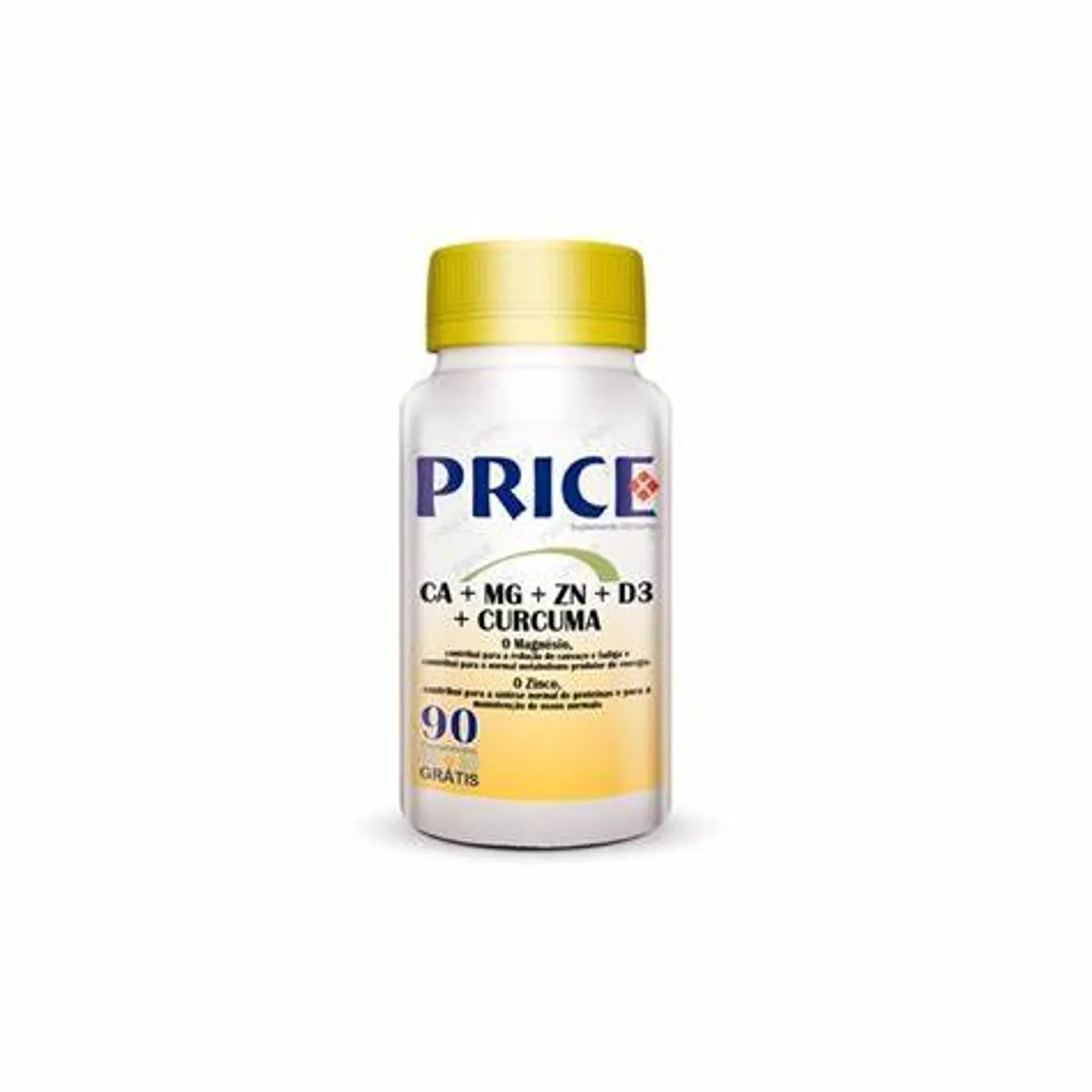 CA + MG + ZN + D3 + Curcuma - 90 Comprimidos 1