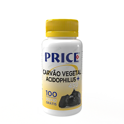 Carvão Vegetal + Acidophilus – 90+10 comprimidos 