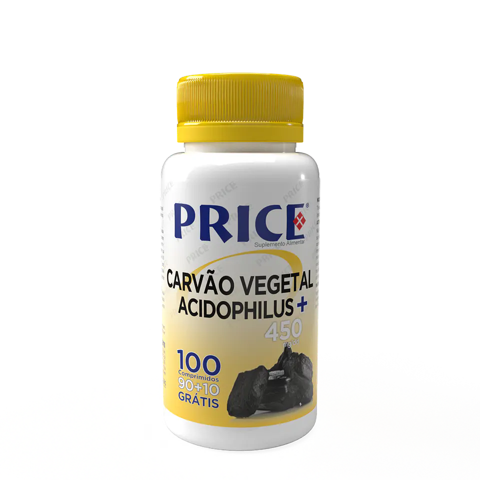 Carvão Vegetal + Acidophilus – 90+10 comprimidos  1