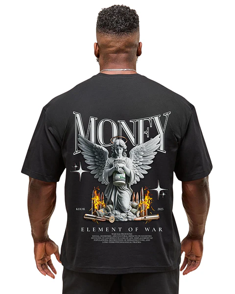 T-shirt Oversized Currency