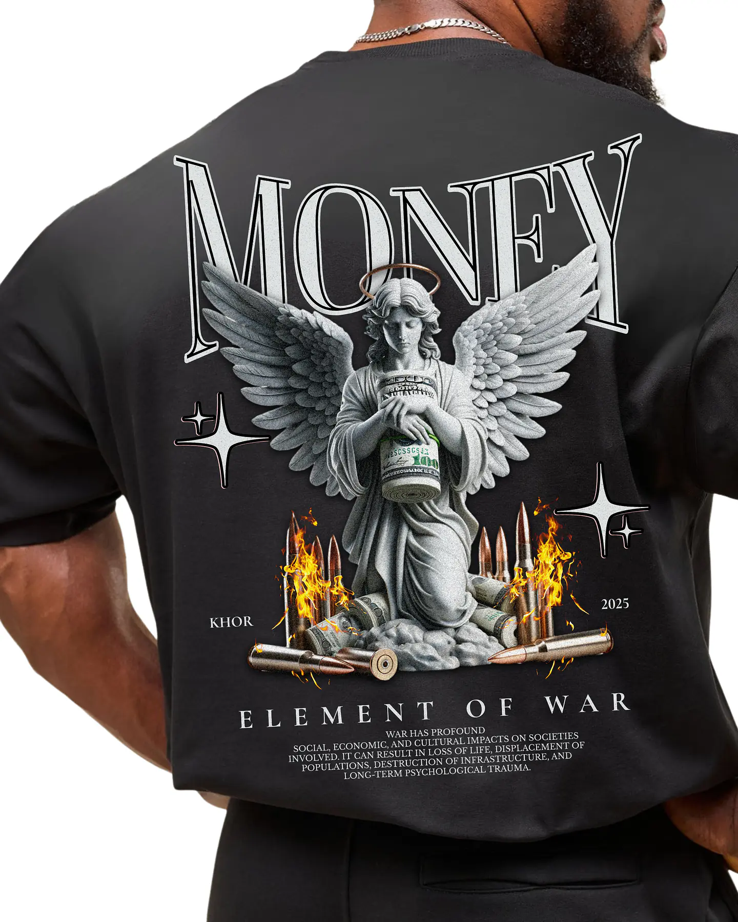 T-shirt Oversized Currency 3